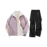Taro Purple+Black[Reversible Small Floral Clothing Sets]