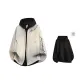 Apricot Jacket+Black and Red Hoodie[2 Pack]