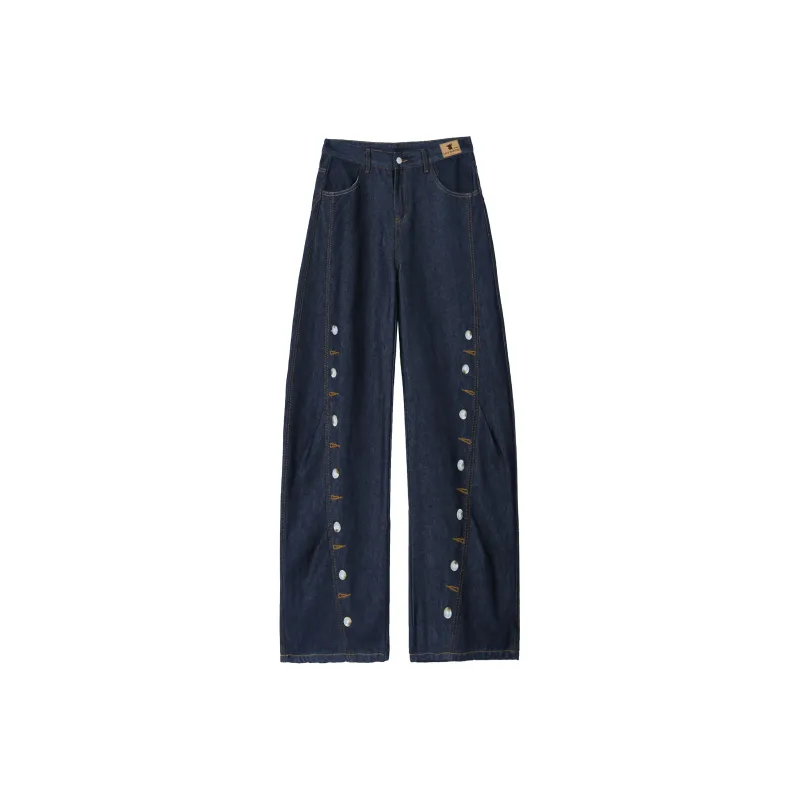 Love Monster Jeans Unisex Vintage Blue-0