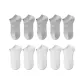 10-Pack (5 White+5 Light Gray)