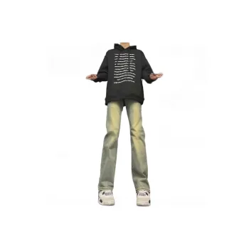UPXIW Jeans Unisex Vintage Blue