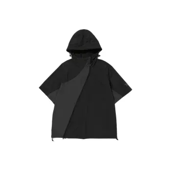 Reebok Hidden Bentil Anorak Trench Coat Unisex Black