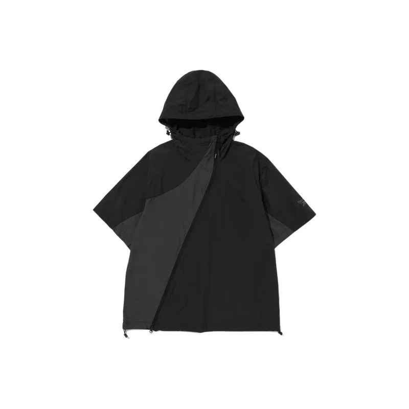 Reebok Hidden Bentil Anorak Trench Coat Unisex Black-0