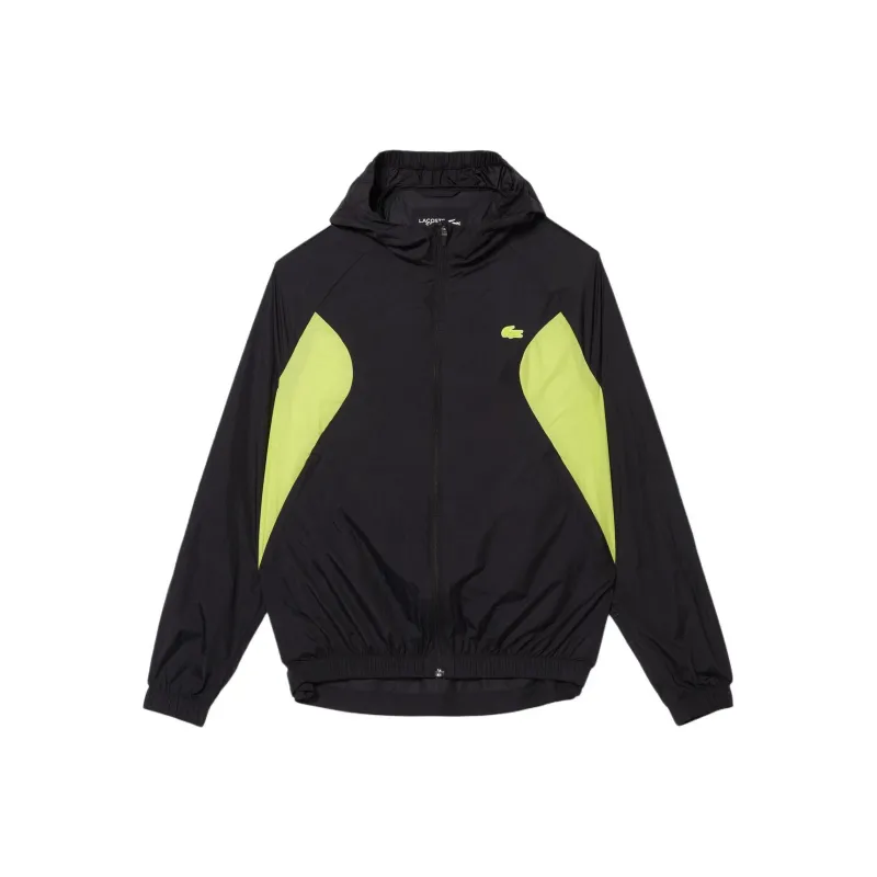 LACOSTE Trench Coat Men's Black Yellow-0