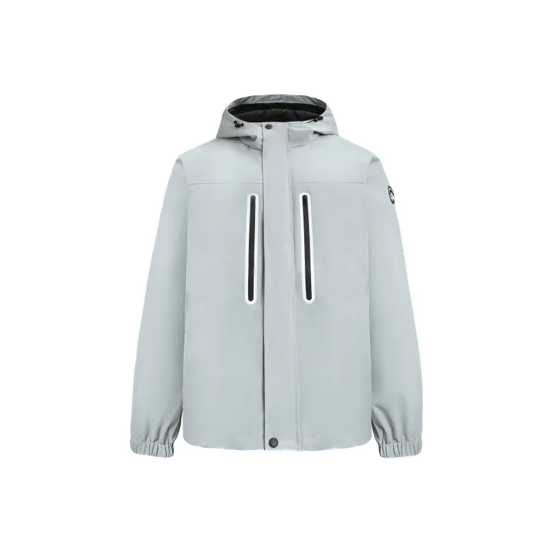 A.X.S.K Windbreaker Jacket Unisex Black-4