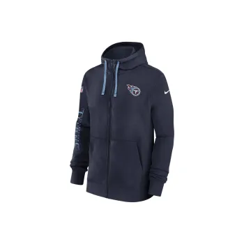 Nike Tennessee Titans Sideline Team Issue Club Men's Nike Full Zip Hoodie