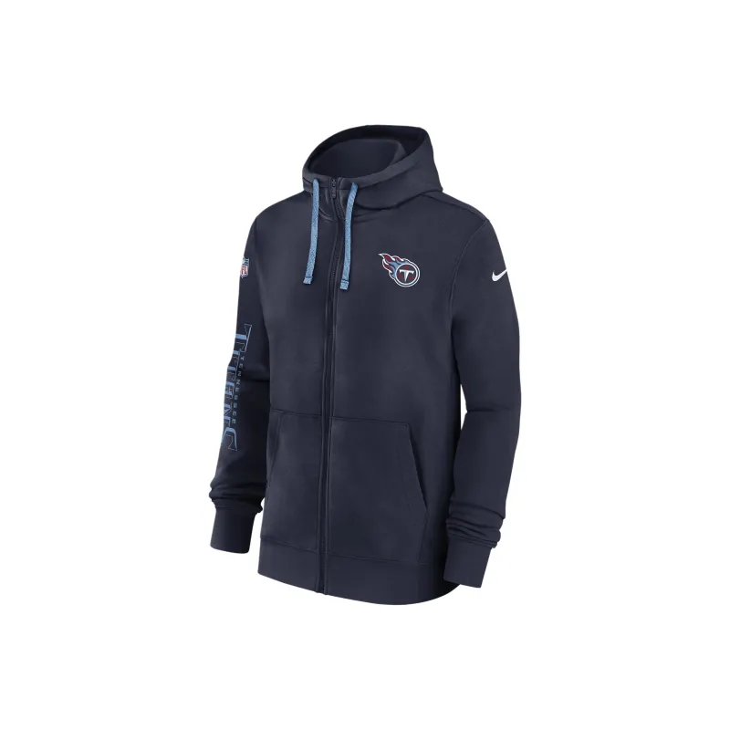 Nike Tennessee Titans Sideline Team Issue Club Men's Nike Full Zip Hoodie-0