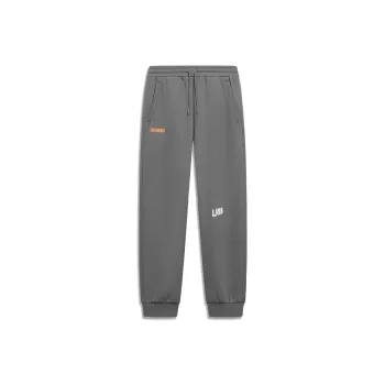 LiNing Sports Life Collection Knitted Sports Pants Men's Lead Gray