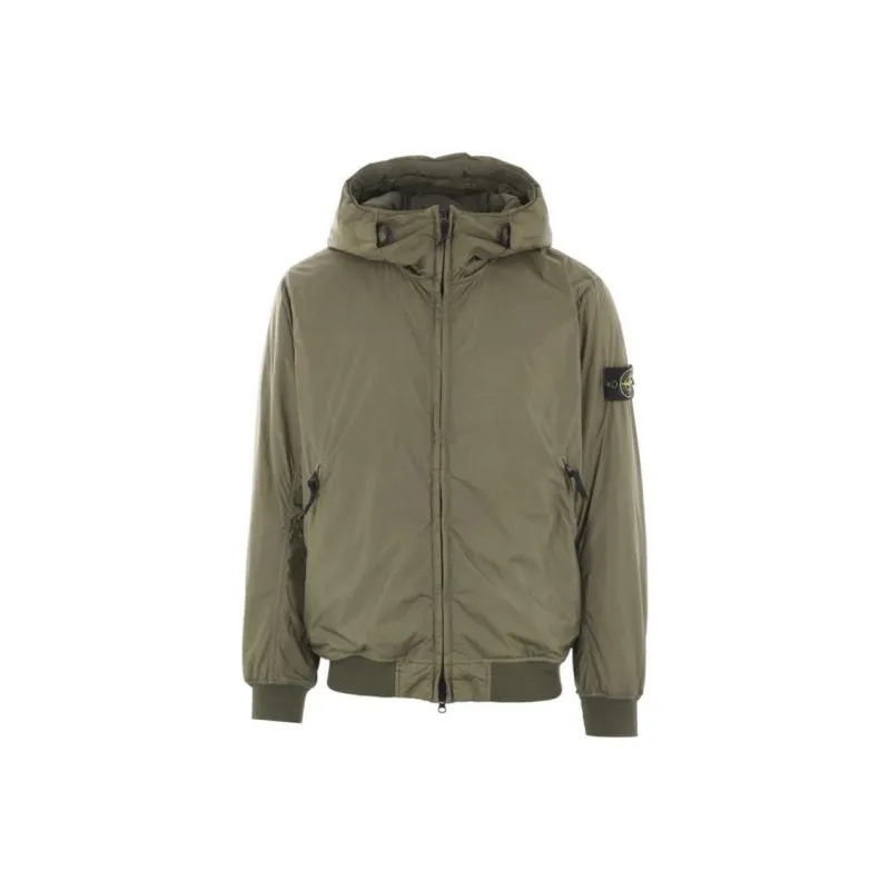 STONE ISLAND Zip Up Hooded Jacket-0