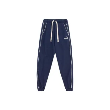 PUMA Knitted Sweatpants Retro Sports Pants Men's Navy Blue