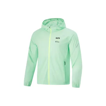 LiNing Sports Life Collection Trench Coat Men Cooling Green
