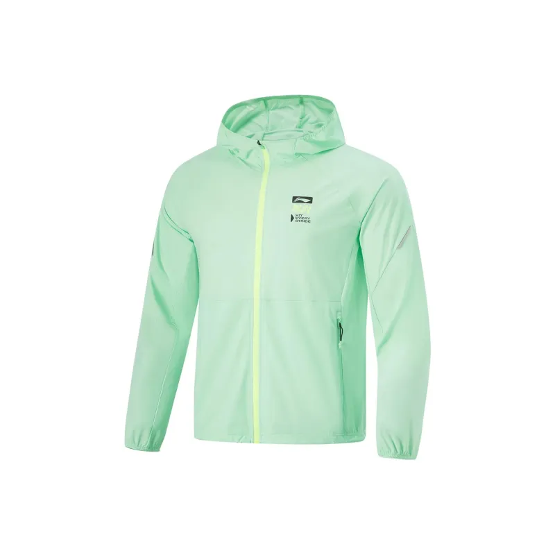 LiNing Sports Life Collection Trench Coat Men Cooling Green-0