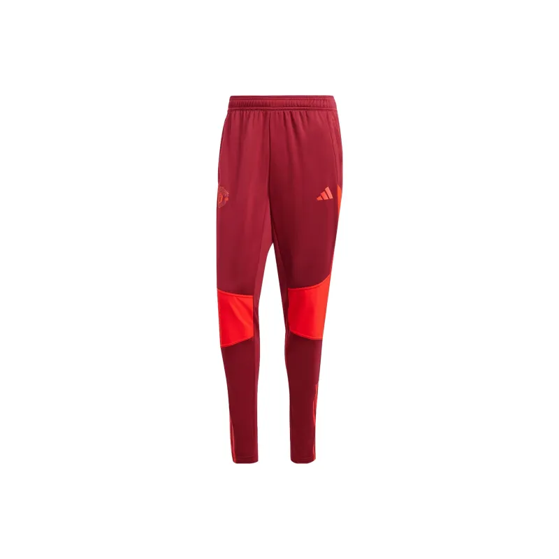 Adidas Manchester United Knitted Sweatpants Men Red-0
