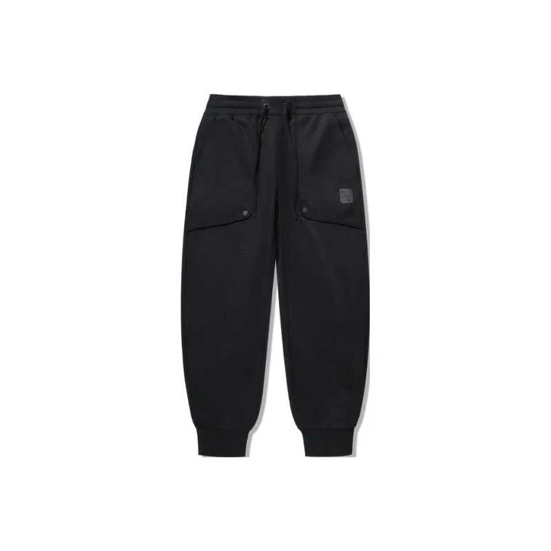 LiNing Knitted Sports Pants Men's Black-0