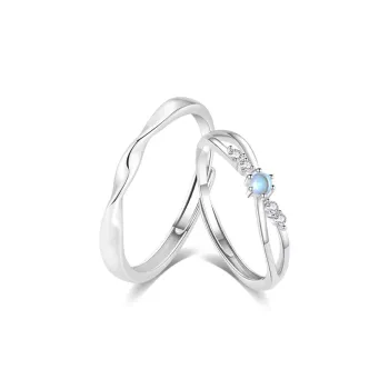 Master Kim Glass Cat Eye Adjustable Ring Unisex