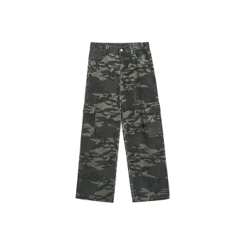 UNIWOLF Jeans Unisex Green Camouflage