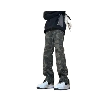 PISYPOX Jeans Unisex Camouflage Green