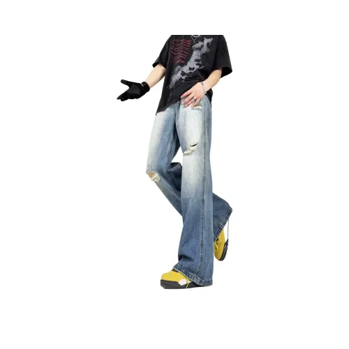 HELEH Jeans Unisex Blue
