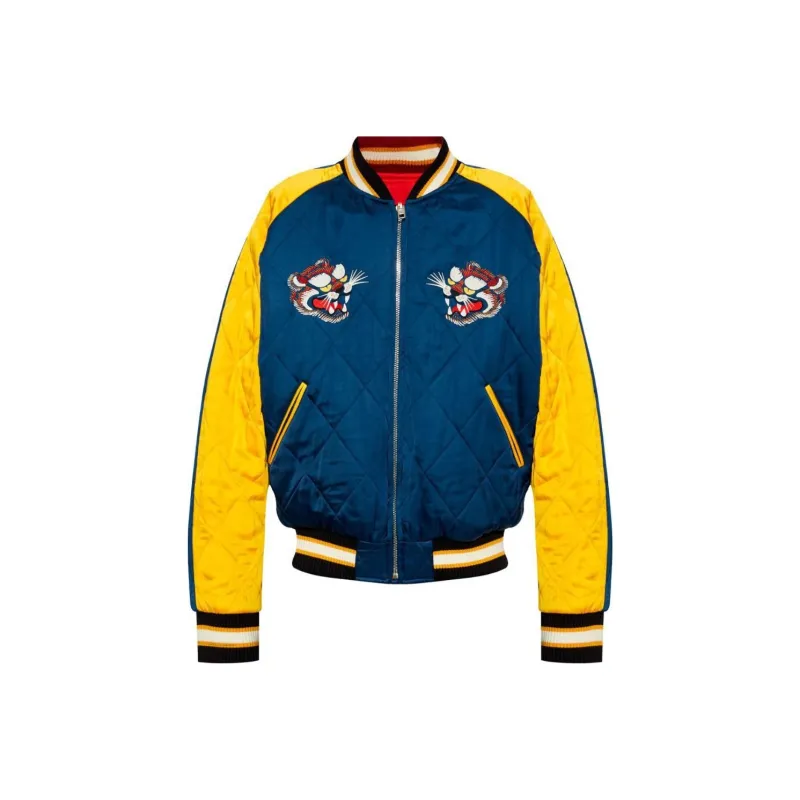 KENZO Tiger Embroidered Reversible Bomber Jacket-0