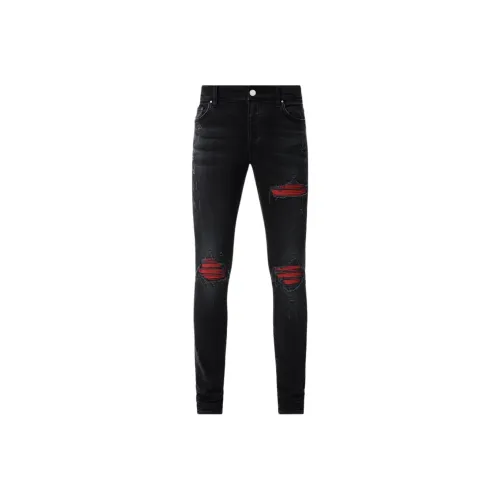 AMIRI MX1 Suede Skinny Jeans