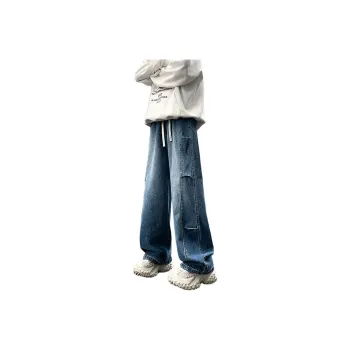 IJRJ Jeans Unisex Distressed Gray