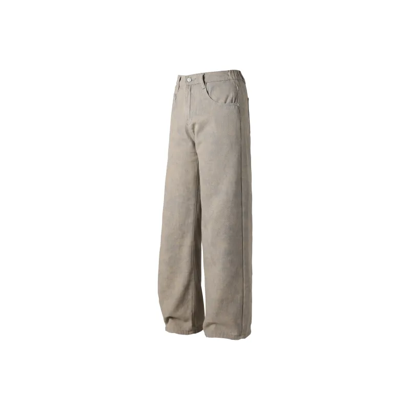 Ghost Mask Jeans Unisex Khaki Gray-0