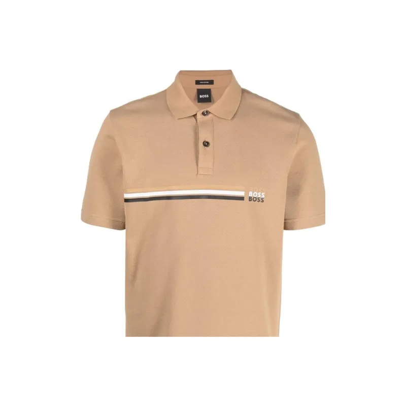 HUGO BOSS Polo Shirt Men's Light Brown-3