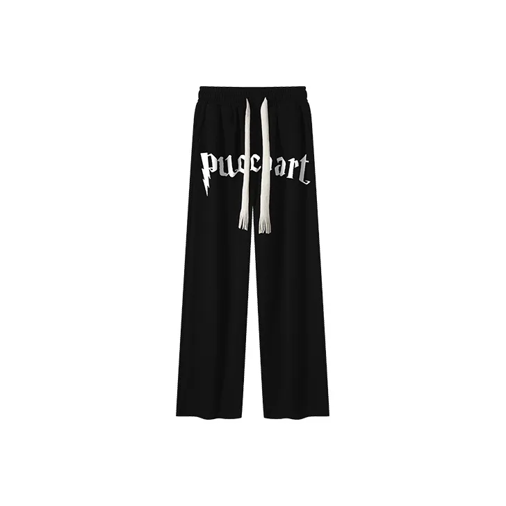 PUCCA Loose Unisex Casual Pants-0
