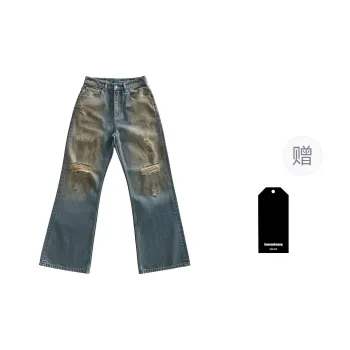 Haonanhuang Jeans Unisex Blue