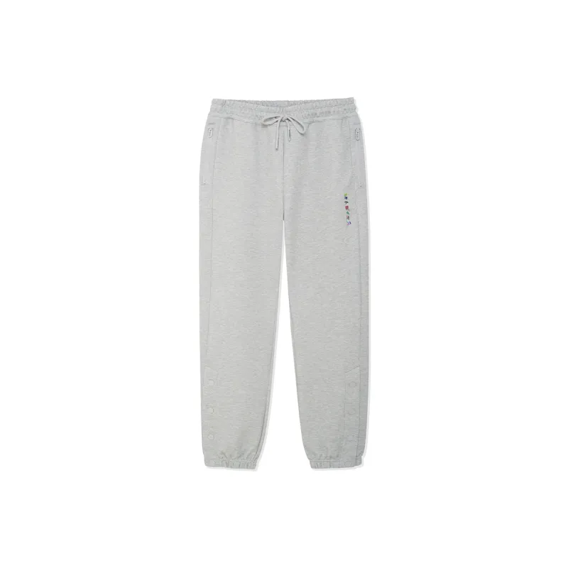 LINING Knitted Sweatpants Men Heather Gray Light Smoke Gray-0