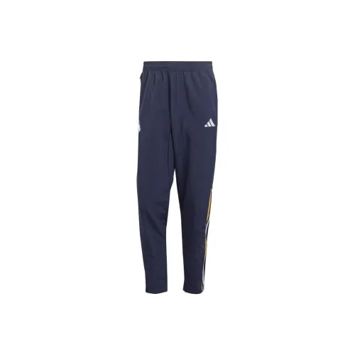 Adidas Real Madrid Knitted Sweatpants Men Ink Blue