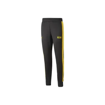 PUMA Knitted Sports Pants Men's Black-Yellow