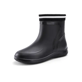 LONGYING Rain Boots Men