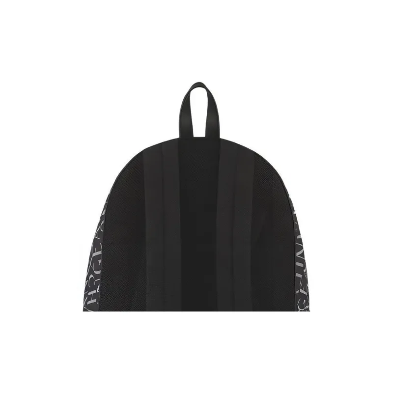 ARMANI EXCHANGEAE Polyester With Cotton Backpack Medium Size Men's Black & Blue-4