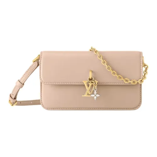 LOUIS VUITTON Bloom Cow Leather Shoulder Bag Women's Sand