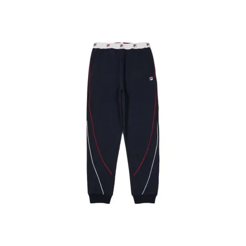 FILA Knitted Sweatpants Unisex Marine Blue