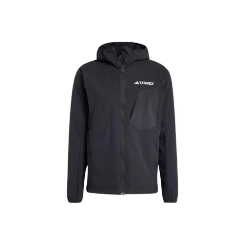 Adidas Free Shipping With AdiClub Terrex Xperior Softshell Fleece Hooded Jacket