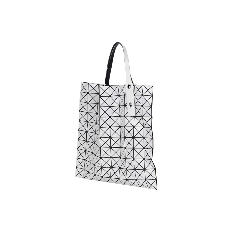 ISSEY MIYAKE Prism Polyvinyl Chloride Resin Tote Bag, Shopping Bag, Shoulder Bag, Handbag Women's Light Gray-1