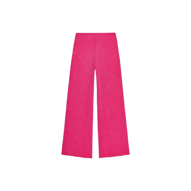 ZARA Casual Pants Women's Dark Purple Red-1
