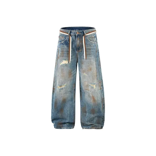 LAMLICKA Jeans Unisex Blue
