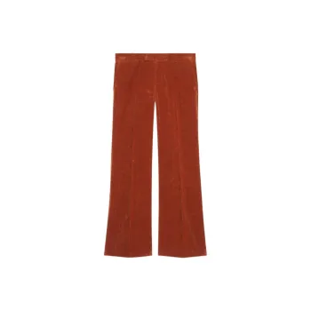 GUCCI Velvet Flared Leg Pants