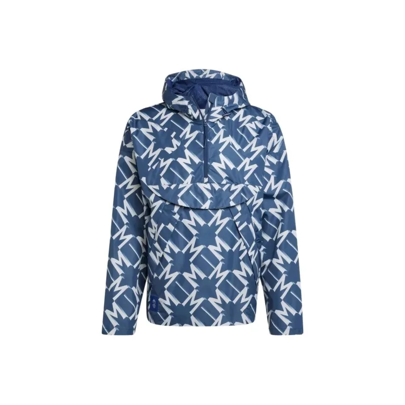 Adidas Free Shipping With AdiClub Manchester United Seasonal Half Zip Windbreaker-0