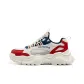 Beige Red Blue