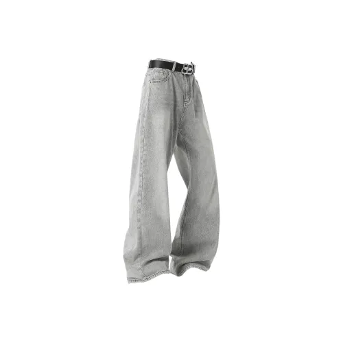 GROGNAK Jeans Unisex Light Gray