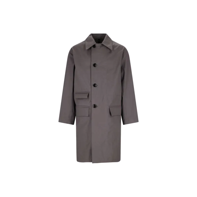 Lemaire Trench Coats Men Gray-0