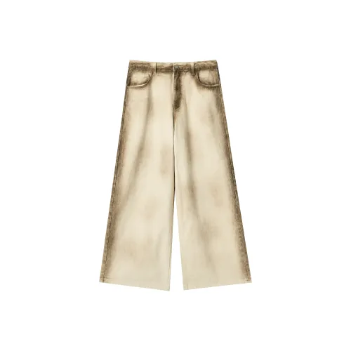 JHYQ Jeans Unisex Ecru