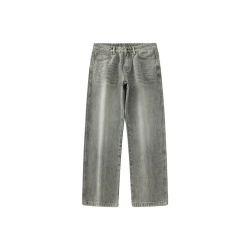 FAIRWHALE Jeans Unisex Gray White