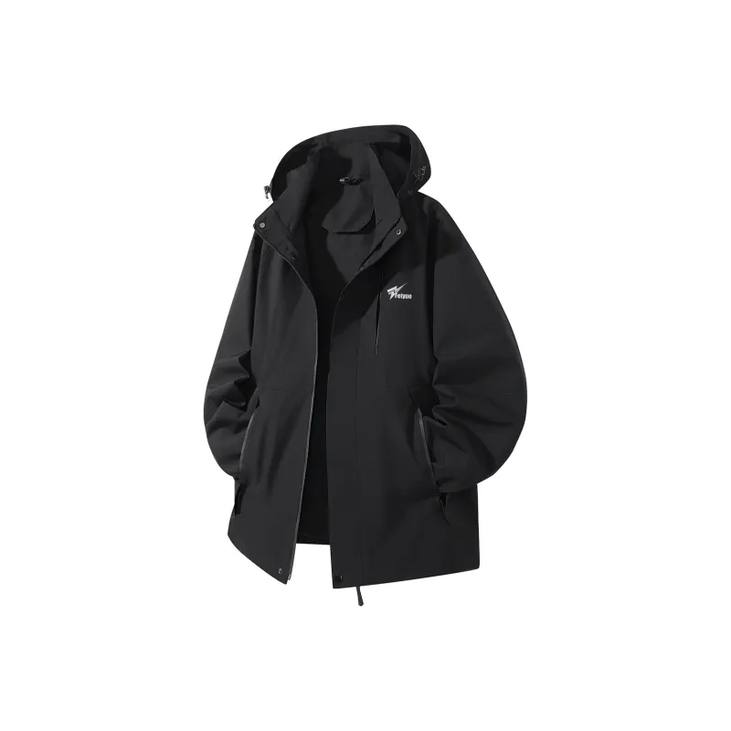 Feiyue Jackets Coats Unisex Glacier White Single Windbreaker Jacket-3