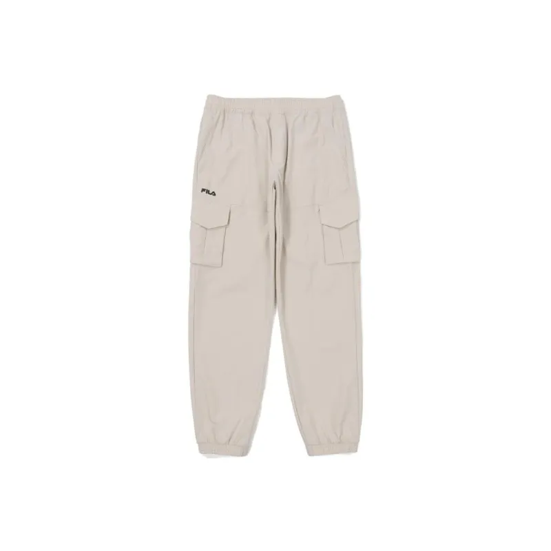 FILA Knitted Sweatpants Unisex Beige-0