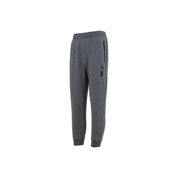 Adidas Knitted Sweatpants Men Dark Gray-0